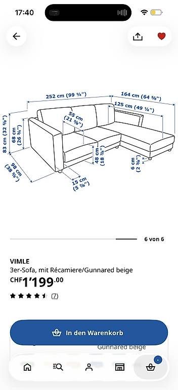 Sofas: Original verpacktes Ikea Sofa – Neuf avec emballage d'origine à Zürich par wit_qmh6 1