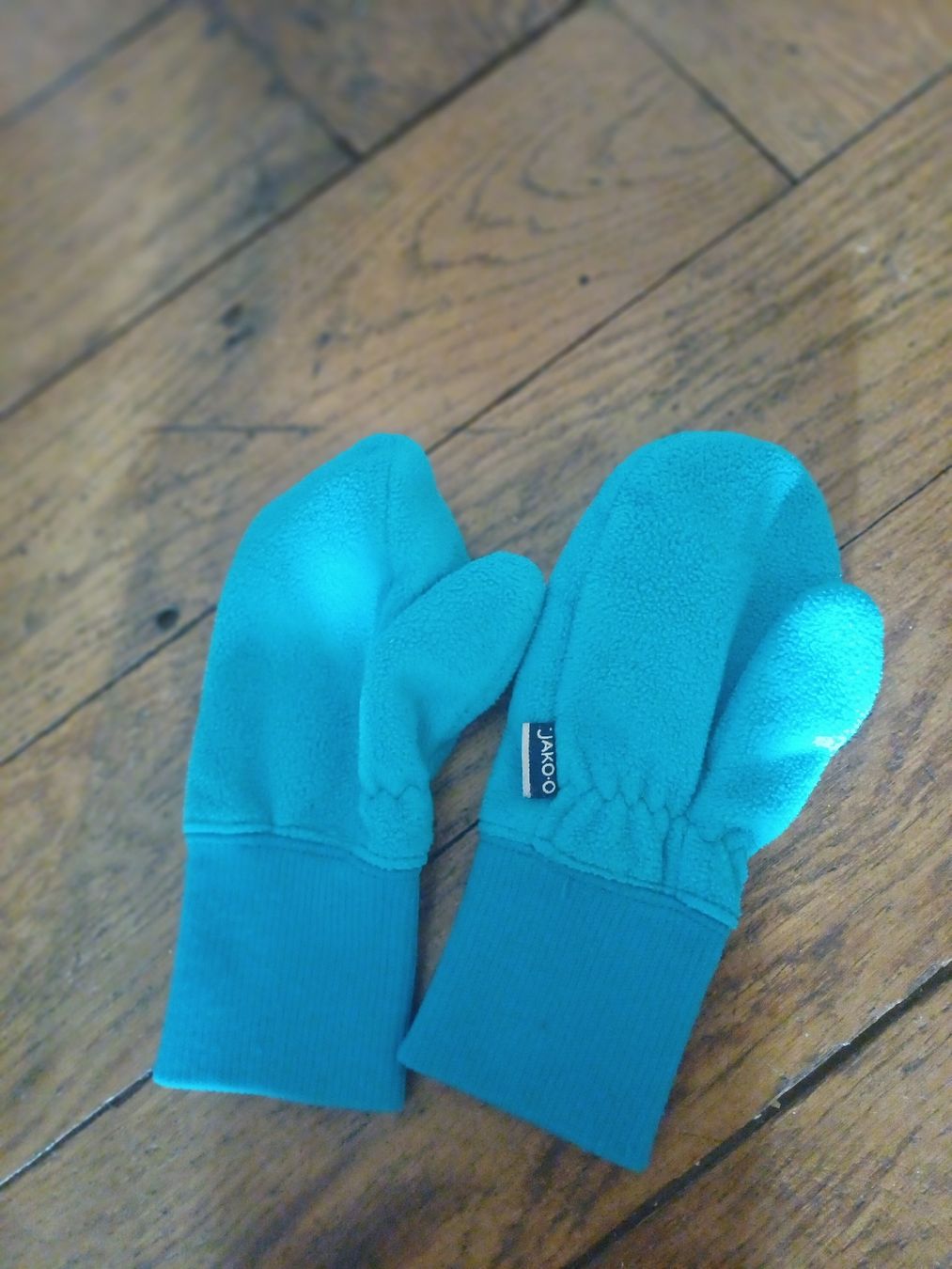Kinderhandschuhe: Fleece-Fausthandschuh, dunkeltürkis von Jako•o – Gebraucht aus Schönenwerd von pomodor 2
