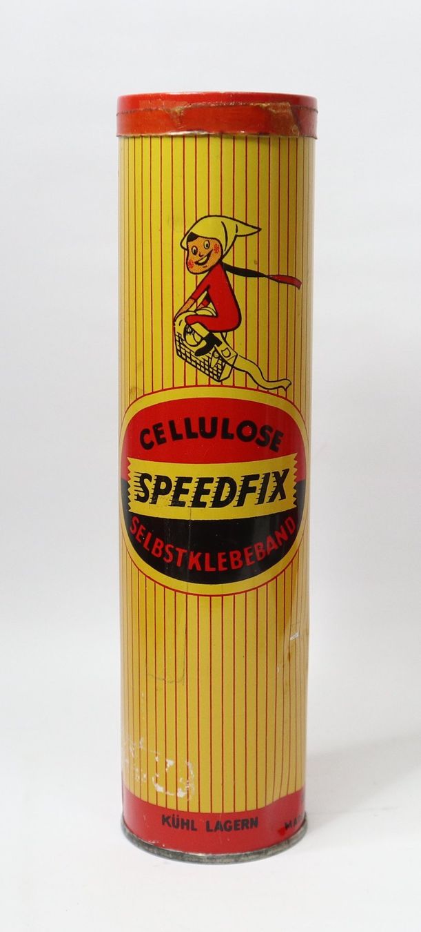 Contenitori & Simili: Vintage Blechdose, Cellulose Speedfix Selbstklebeband – Usato da Eschenbach SG venduto da Astalavista