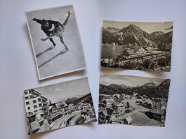4 antike Postkarten Arosa