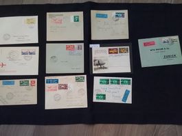 Lot 2 Flugpost ( 10 Belege )