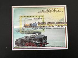 Grenada great Railways Hungary 1992 ** Luxus (B58)