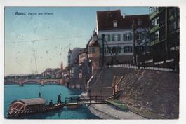 BASEL Partie am Rhein - St. Johann-Fähre