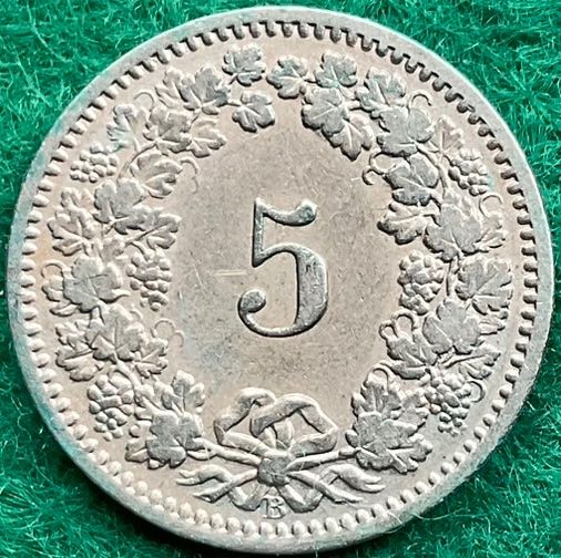 Tutti le monete: Pièce de 5 ct suisse 1915 – Usato da Plan-les-Ouates venduto da gab_cgf6 1