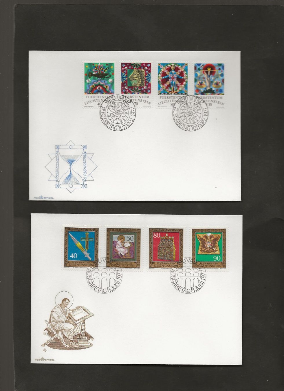 Tutti i francobolli: 32 FDC Liechtenstein 1976 bis 1980 – Usato da Au ZH venduto da xelagreb01 7