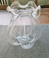 Glas Vase edel, Handgemacht & mundgeblasen 