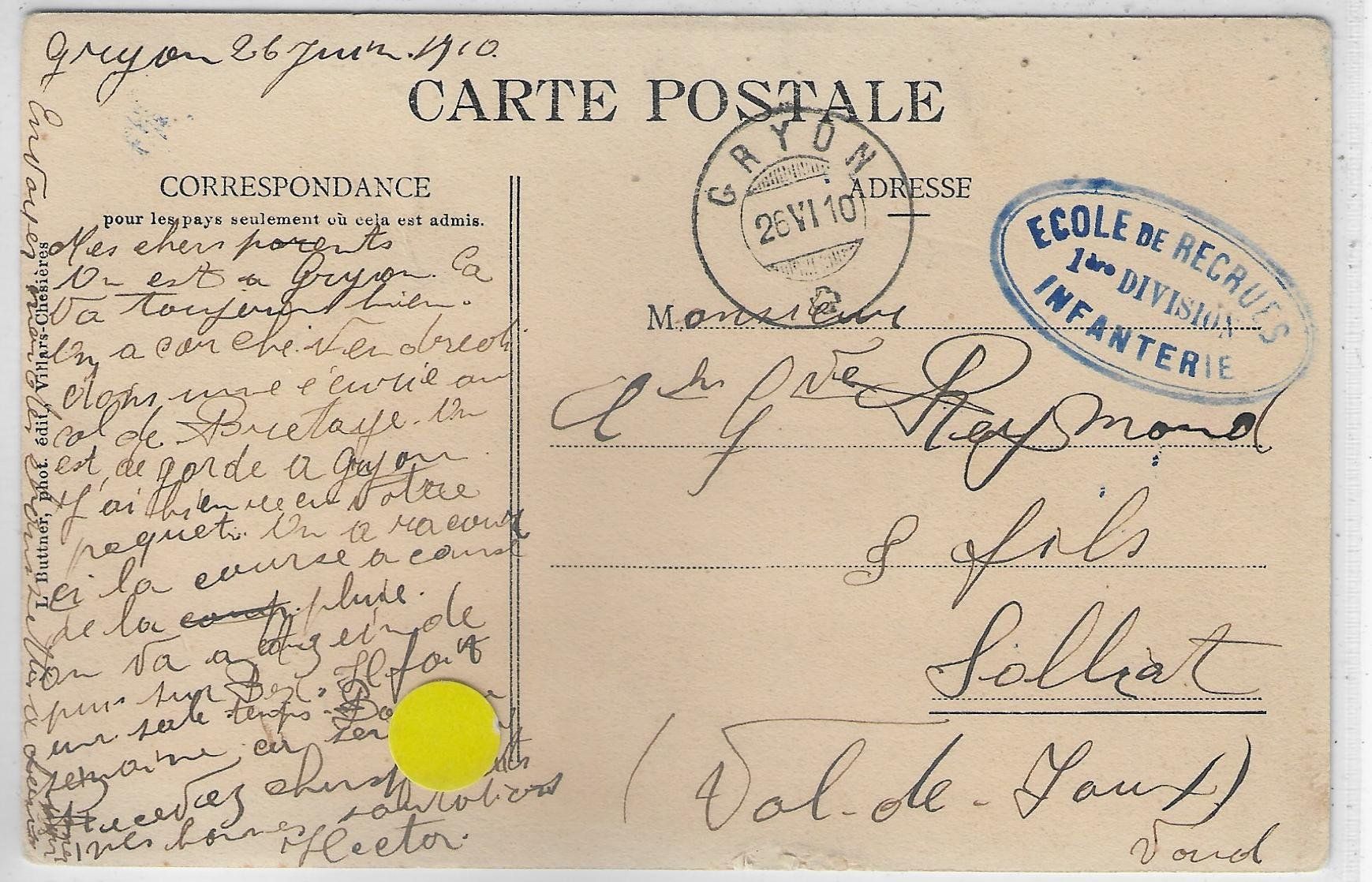 Cartoline postali: Gryon et la Dent du Midi – Usato da Ettingen venduto da Kartenplanet 1