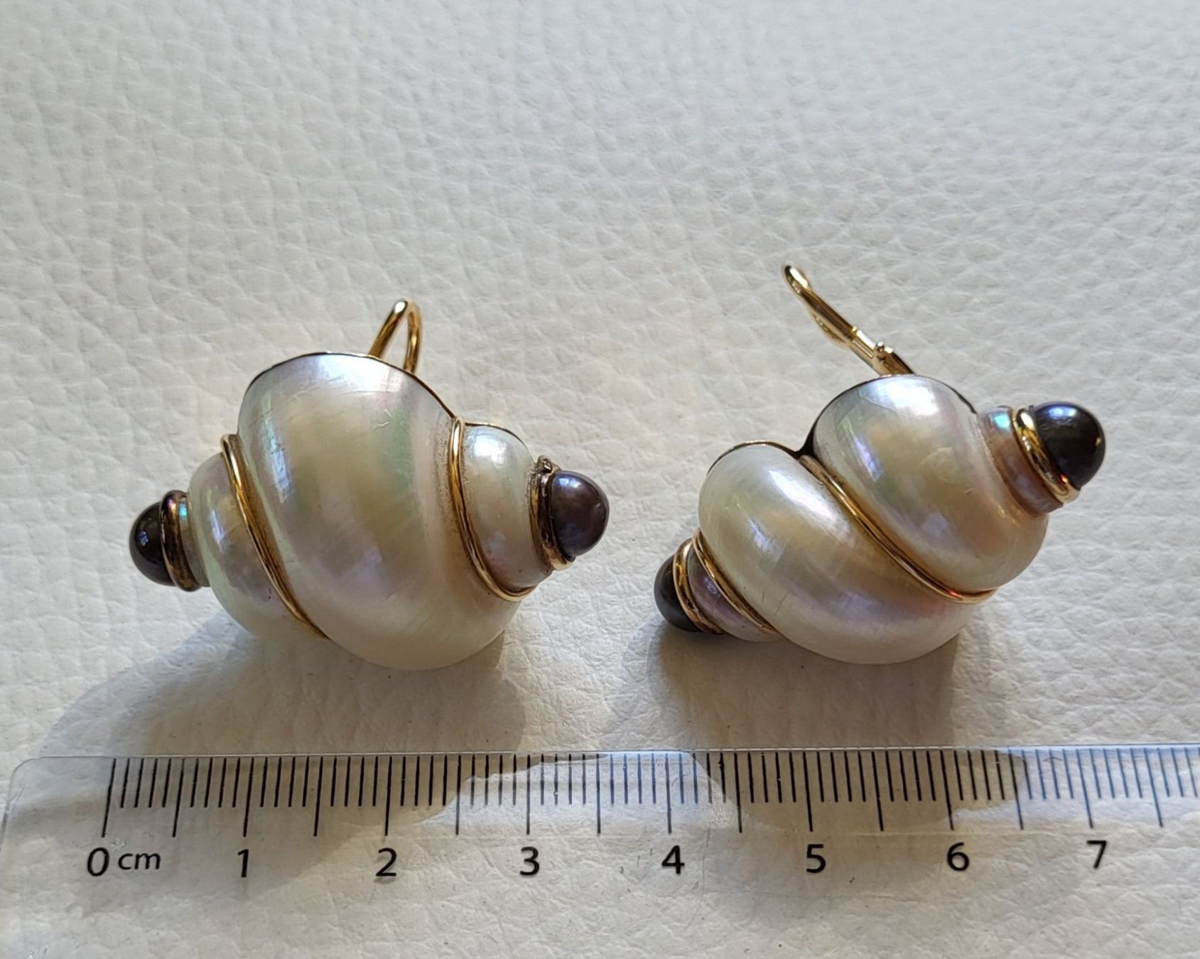Ohrringe & -stecker: Gold 585 Massiv Perlmutt Ohrchlips Mit Perlen – Gebraucht aus Wald ZH von Dasilver 1