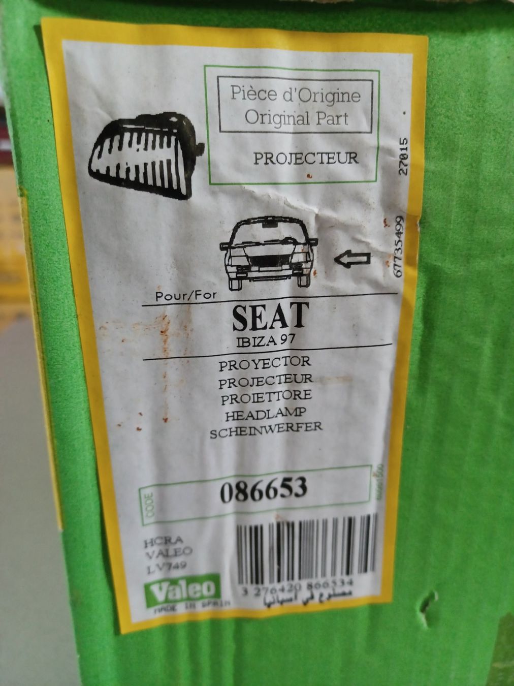 Seat Fari: Scheinwerfer Seat Ibiza – Usato da Immensee venduto da bubi19 2