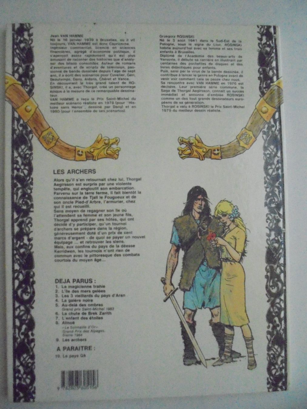 Fumetti: Thorgal " 9) les archers " E.O cotée 50-75 E /excellent état – Usato da Crissier venduto da Promopost 1