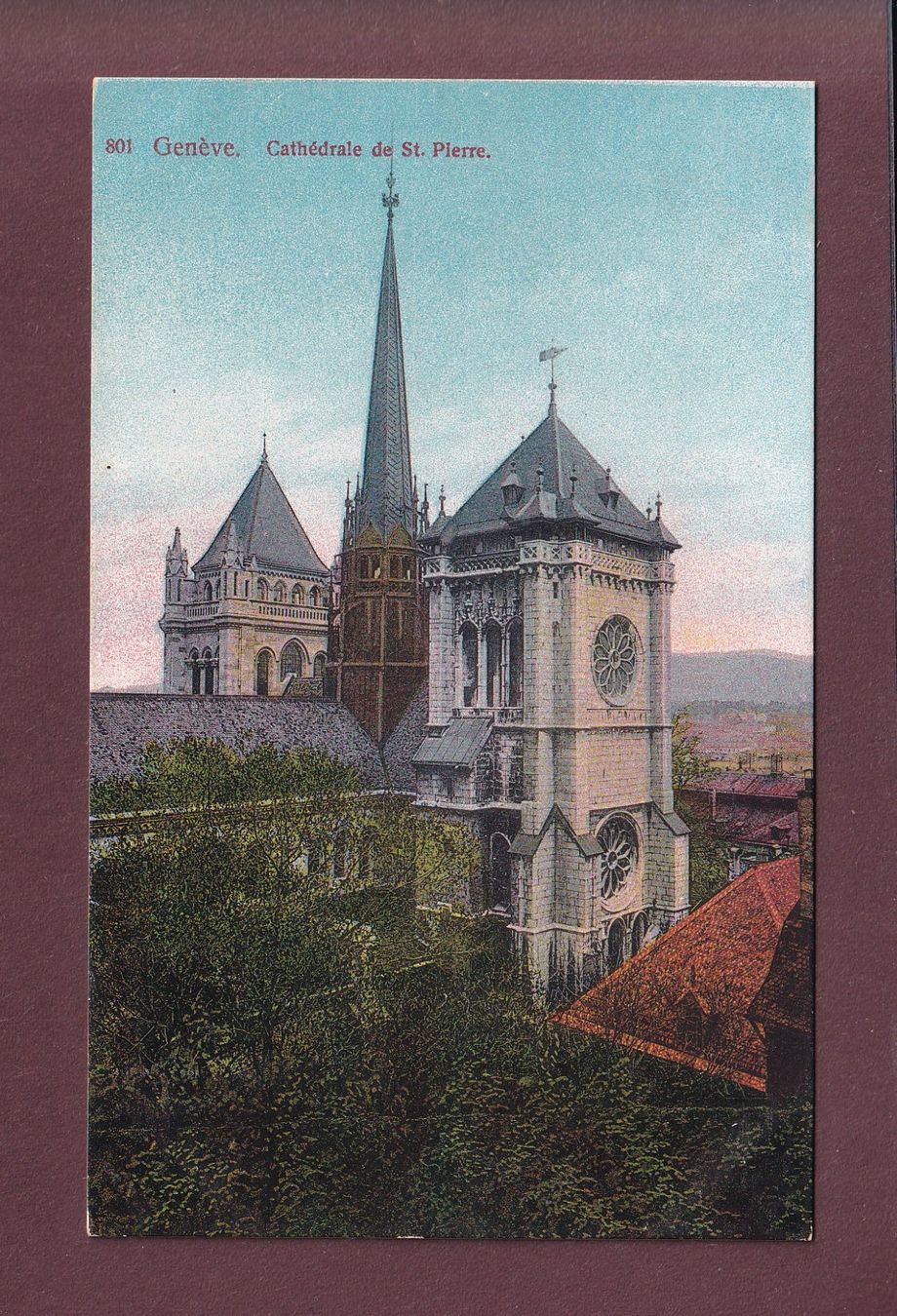 Cartoline postali: GENEVE - Cathédrale St. Pierre – Usato da Pully venduto da nicecards