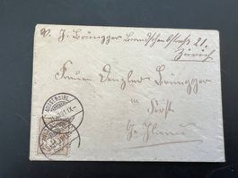 Klein-Brief uralt mit Stempel Aussersihl 1891   (G159)