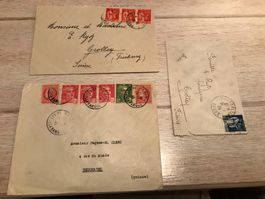 6 Belege Frankreich 1924-1946 (200-13)