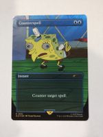 Magic Karte Counterspell Spongebob  Holo Foil neuwertig