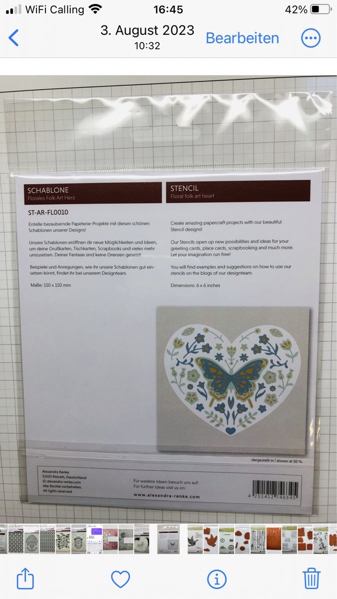 Schablonen: Alexandra Renke Stencilschablonen – Neu und originalverpackt aus Binningen von Kellox 1