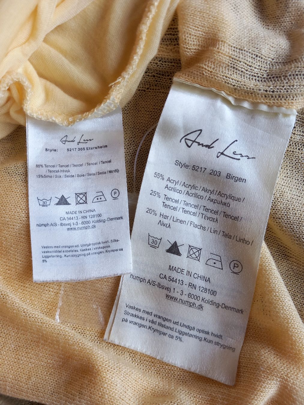 Top: Twinset jaune pastel And Less Taille M – Usato da Faoug venduto da per_kp6r 4