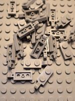 Lego 23x Platten 1x2 mit horizontalen Clip(63868) hellgrau