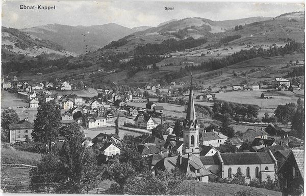 Cartoline postali: Ebnat - Kappel Gesamtansicht – Usato da Olten venduto da clotaldi