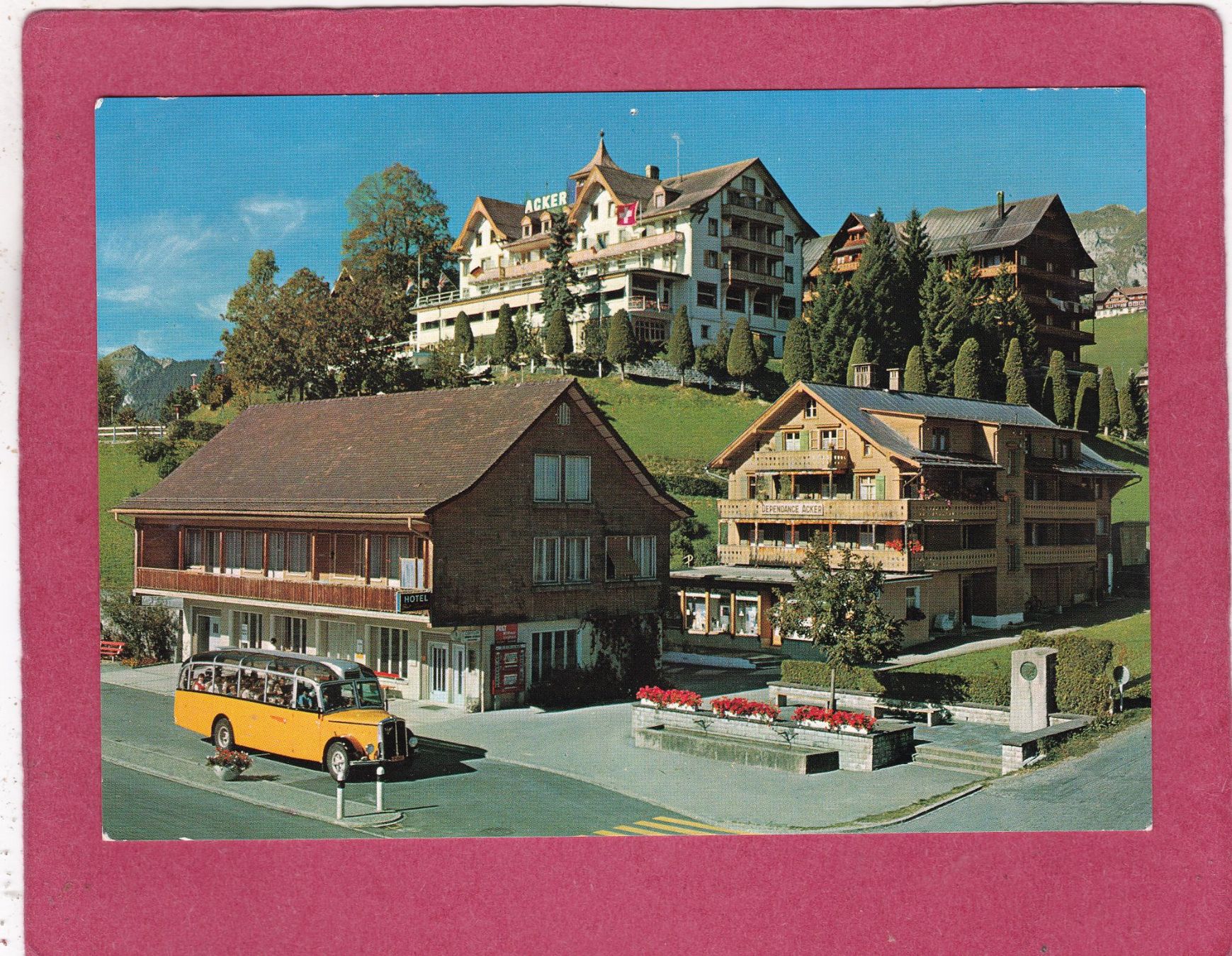 Ansichtskarten: Wildhaus Hotel Acker Postauto – Gebraucht aus Herisau von Lisegrat2008