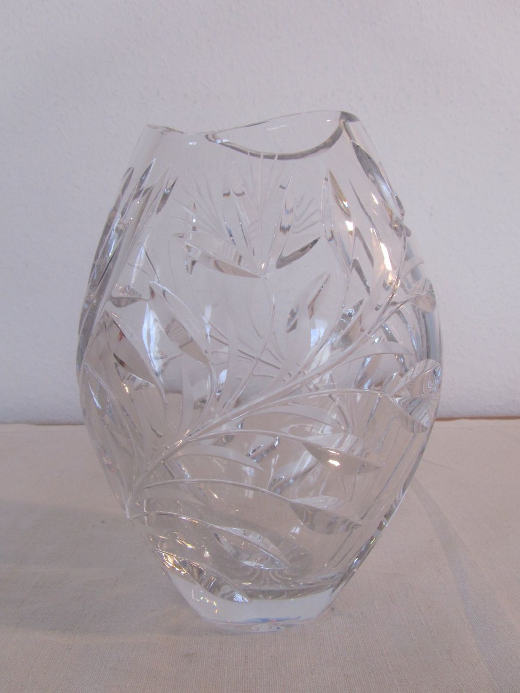 Vasi & Recipienti: Wunderschöne Kristall Glas Vase mit filigranem Schliffmuster – Usato da Seengen venduto da mikelele 2