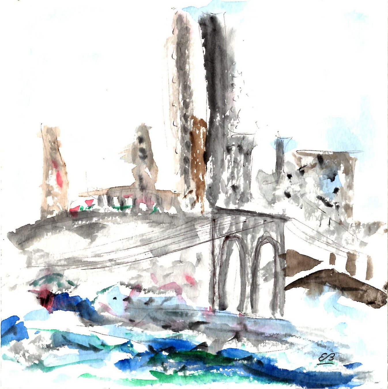 Gemälde: 10 Landschafts-Aquarelle – Neu (gemäss Beschreibung) aus Fribourg von erw_68dx 4