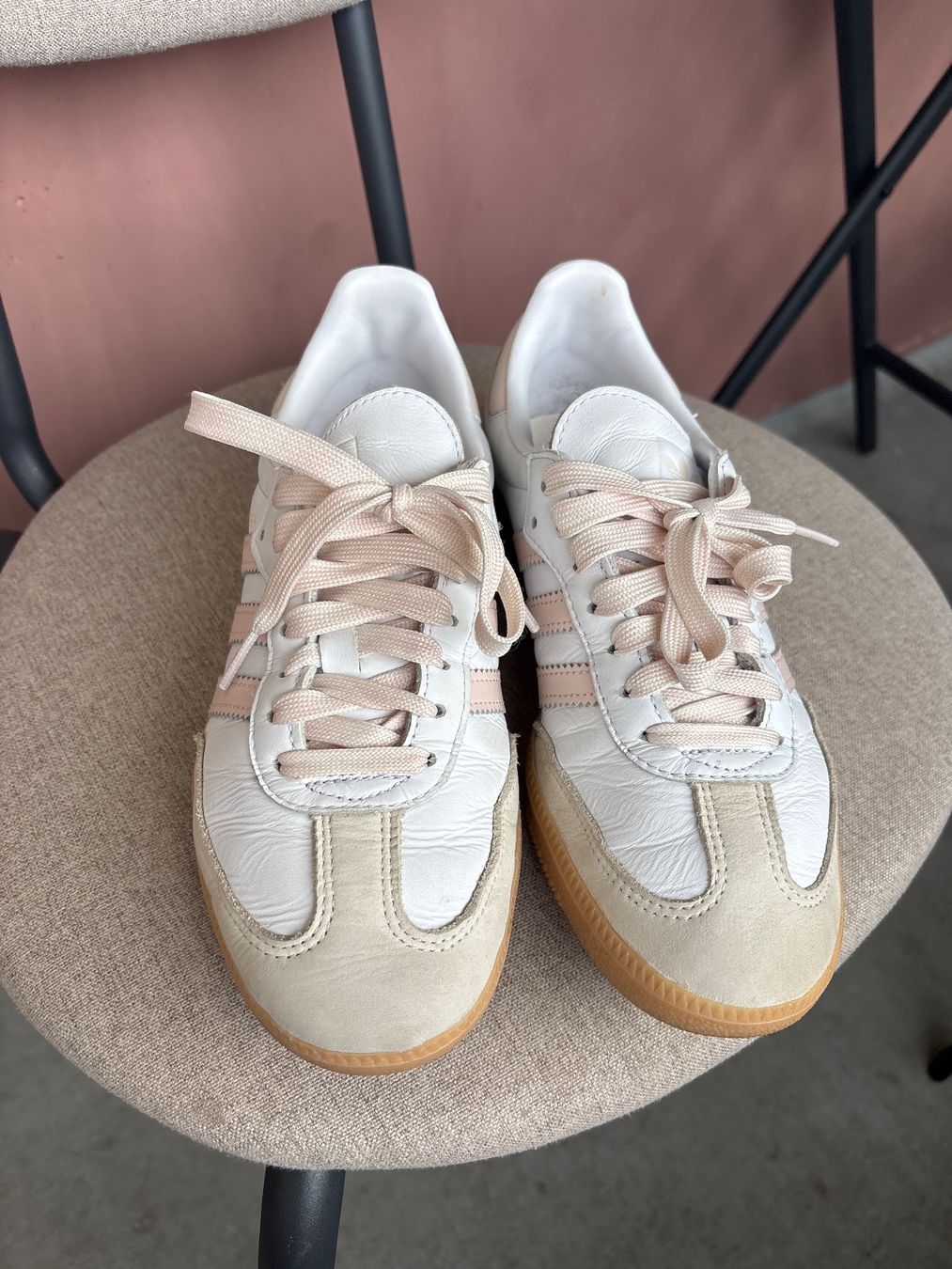 Adidas Scarpe per ragazze: Adidas Samba Sneaker weiss rosa – Nuovo (secondo la descrizione) da Burgdorf venduto da sha_pz8x
