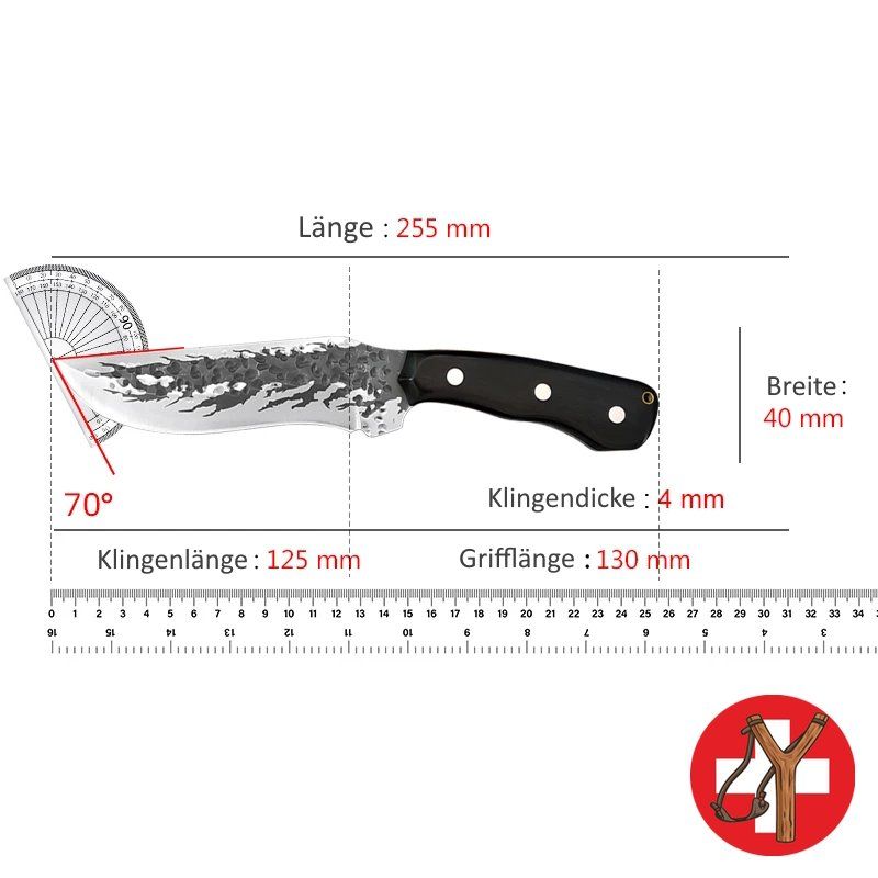 Accessori: cooles Messer mit spezieller Klinge inkl. Scheide – Nuovo (secondo la descrizione) da Tumegl/Tomils venduto da Steinschleuder-Shop 7