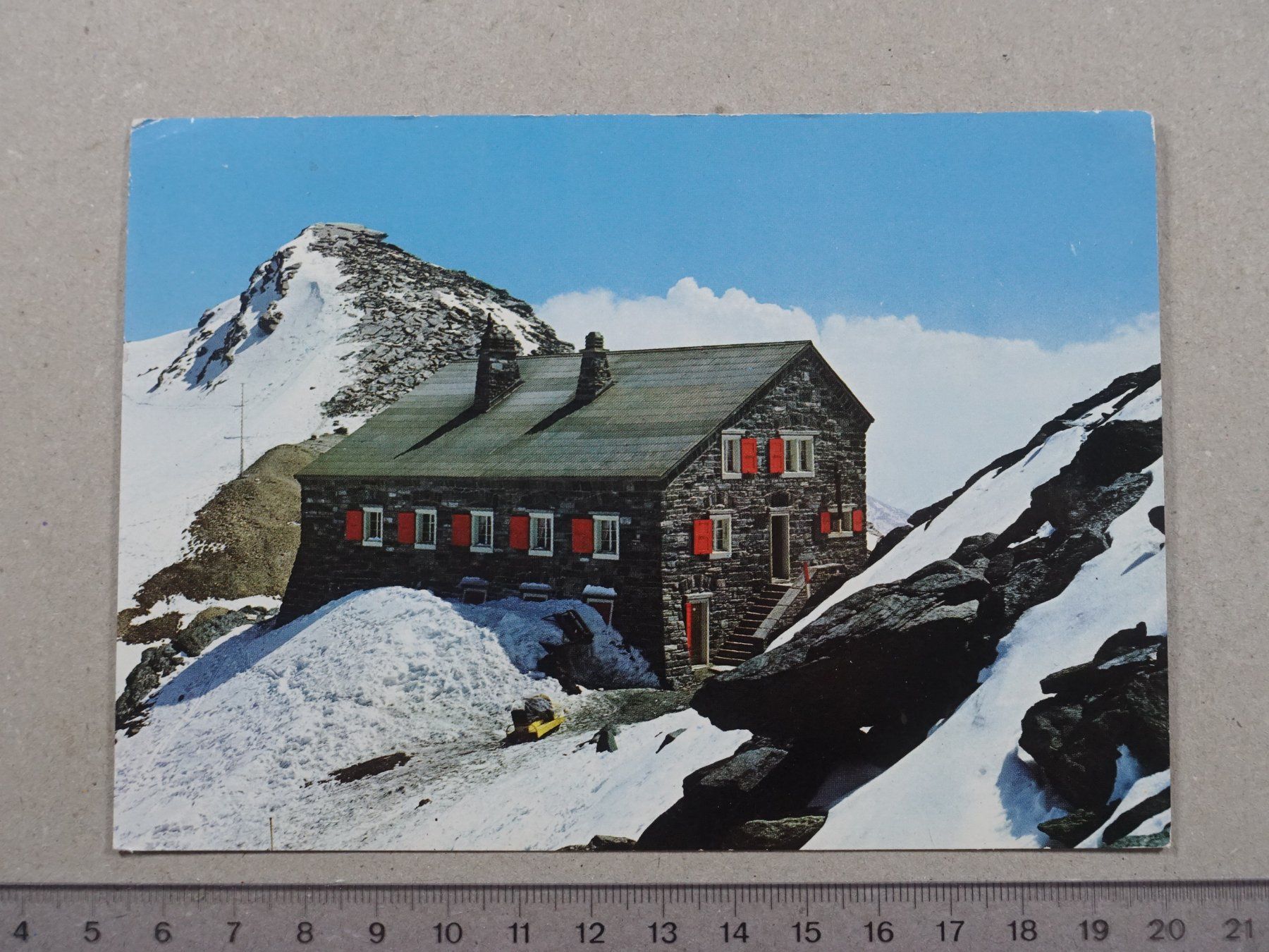 Ansichtskarten: Saas-Fee, 1969, Britanniahütte SAC – Gebraucht aus Lenzburg von fh1