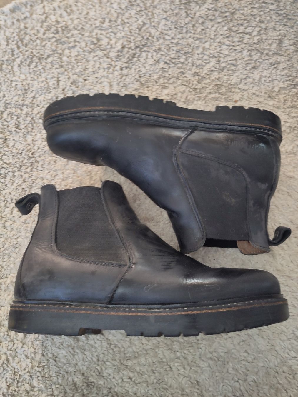 Birkenstock Scarpe da uomo: Schwarze Leder Boots Birkenstock – Usato da Ettenhausen TG venduto da Laib