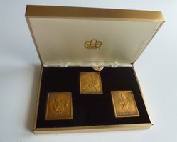 ++ 3 Plaketten Canada Post Olympia Montreal 1976