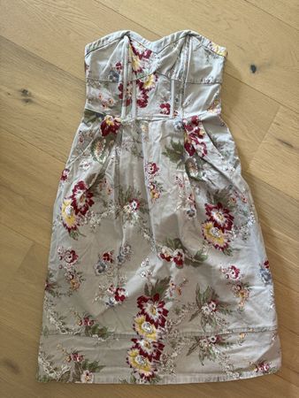 H&M Floral  Strapless Dress - 34/S