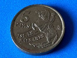 Spain - 5 Pesetas (Islas Baleares) 1997