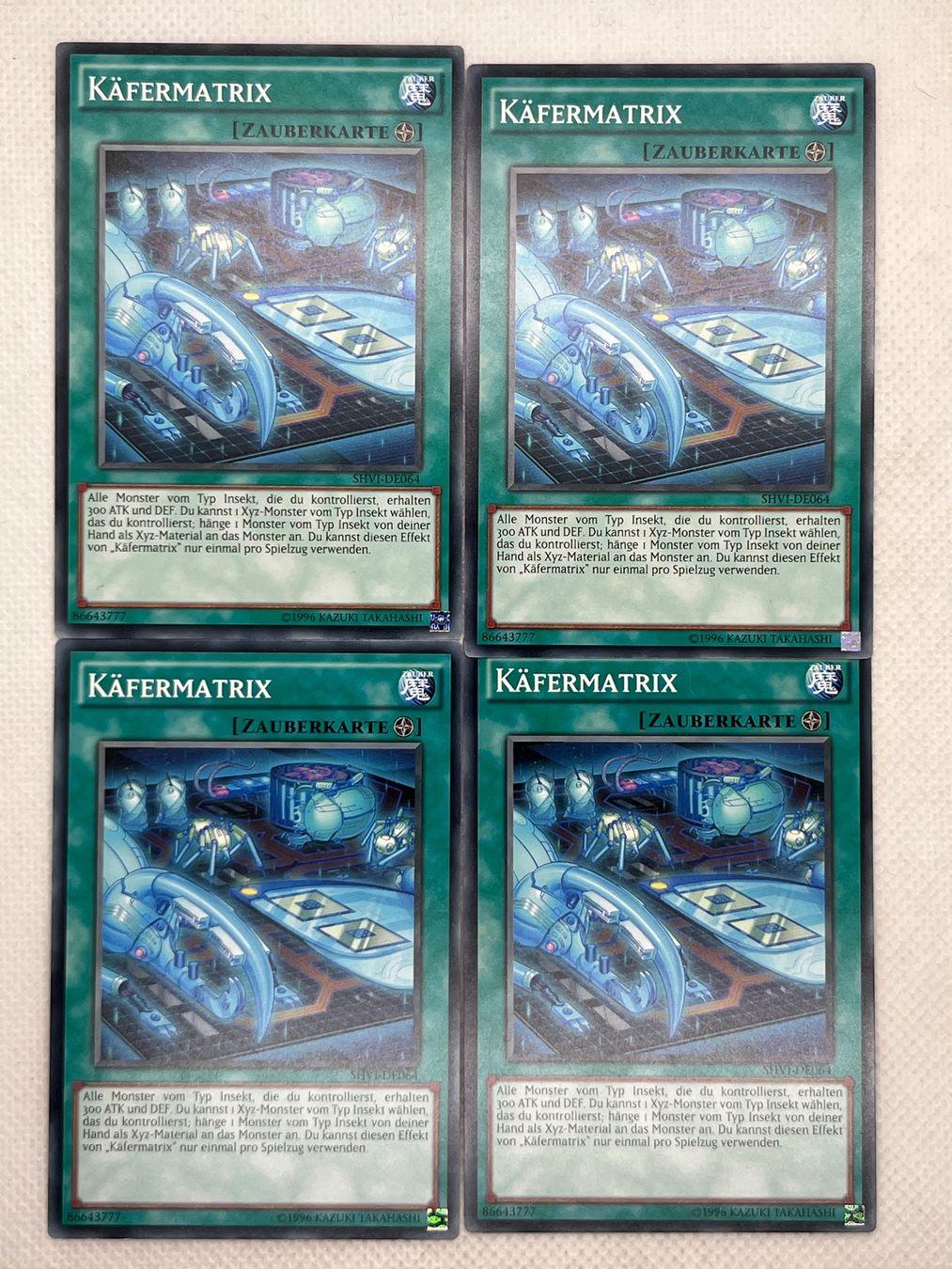 Yugioh Sammelbilder & Trading cards: Yu-Gi-Oh! Käfermatrix SHVI-DE064 Deutsch Common 4x – Gebraucht aus Hinterkappelen von Kim1992