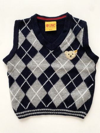 Steiff Teddy Wollweste/Gilet Gr. 92 Neu!