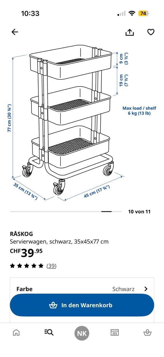 Ikea Cucine complete: Ikea Servierwagen – Nuovo (secondo la descrizione) da Birmensdorf ZH venduto da natascha.6k 1