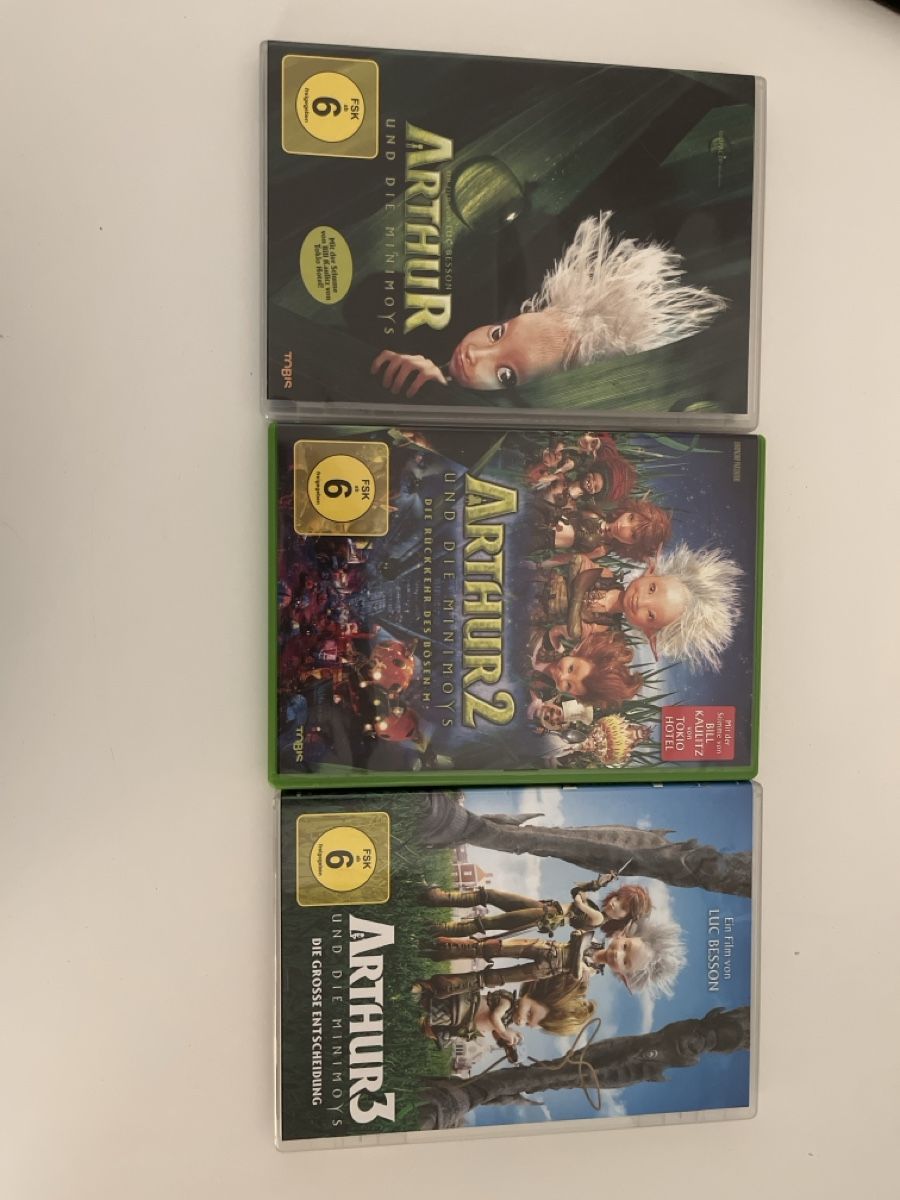 Tutti i DVDs: Arthur 1-3 DVD FSK 6 – Usato da Uster venduto da Kannabie