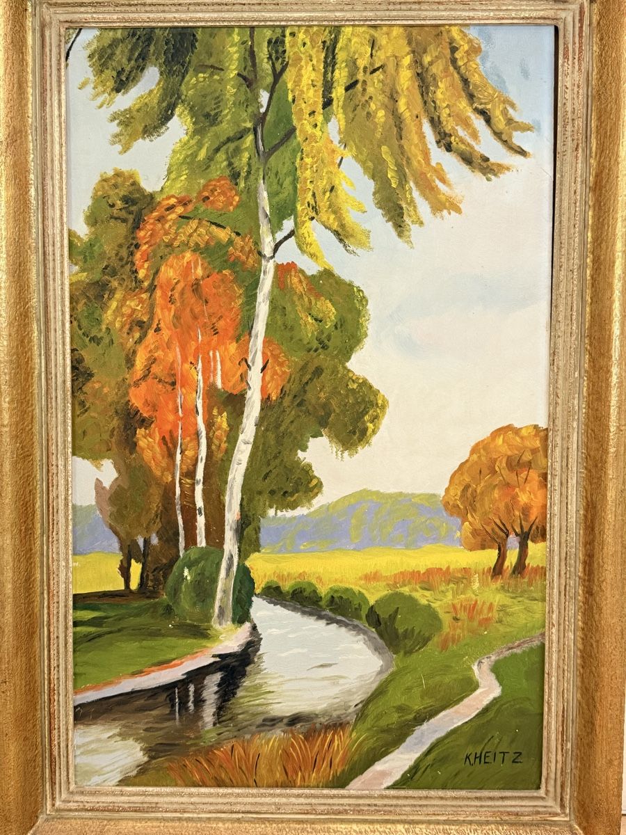 Dipinti: Ölgemälde - Landschaft - K.HEITZ – Usato da Solothurn venduto da NUVICO 3