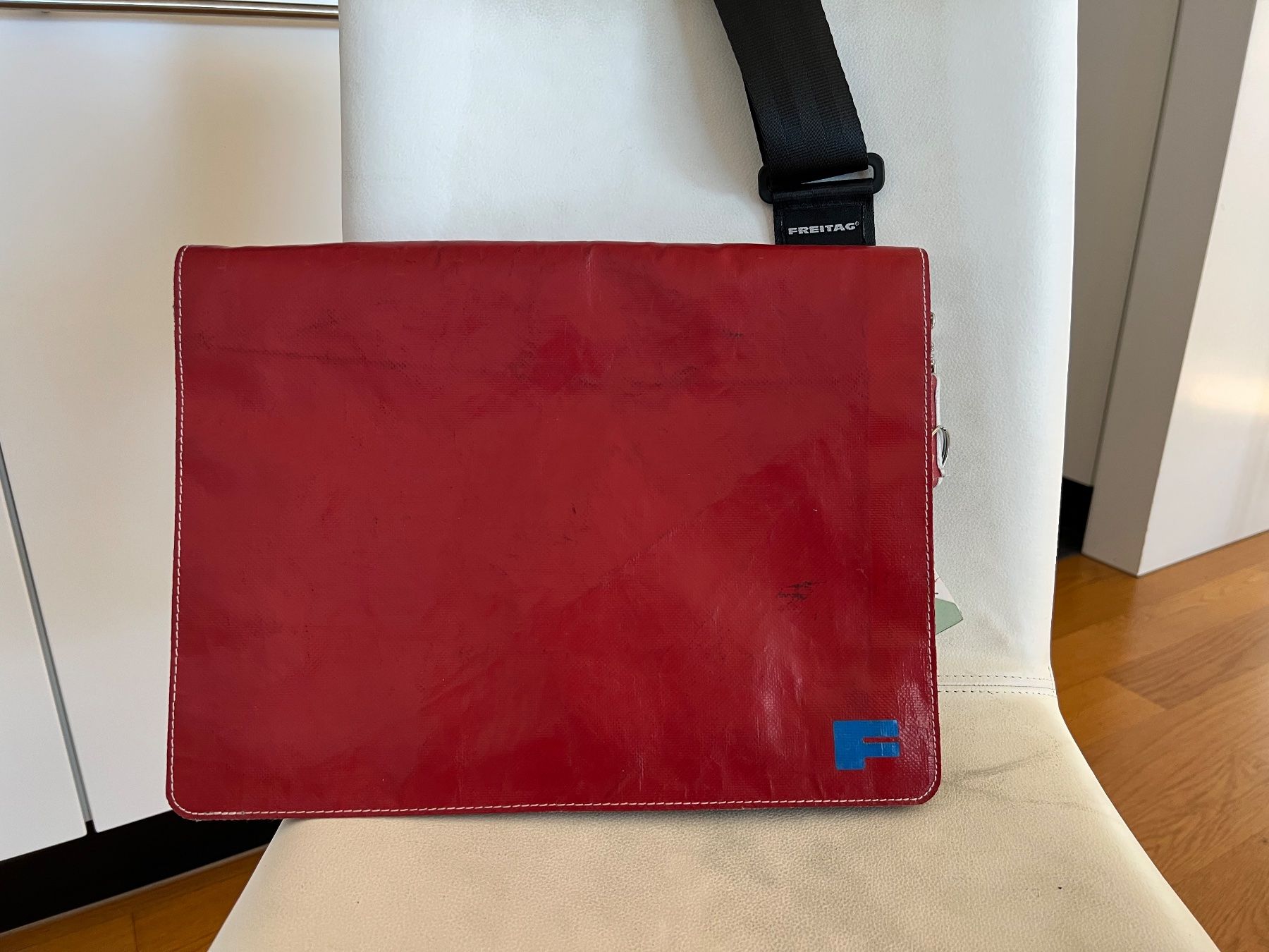 【レア】FREITAG WILLY Freitag Tasche Willy rot neu Rarität (Neu (gemäss