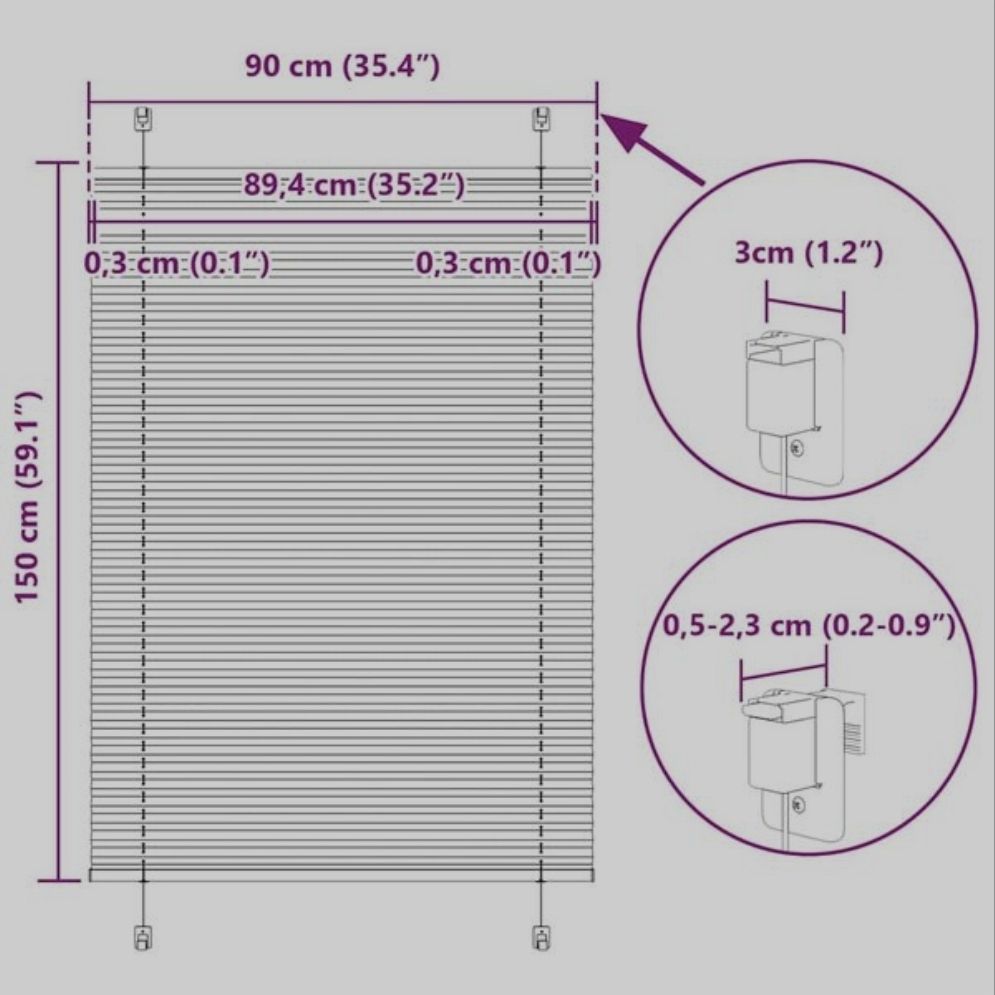 Tende: 2x Plissee Schwarz 90x100 Neu – Nuovo (secondo la descrizione) da Wengi b. Büren venduto da NeReida88 5