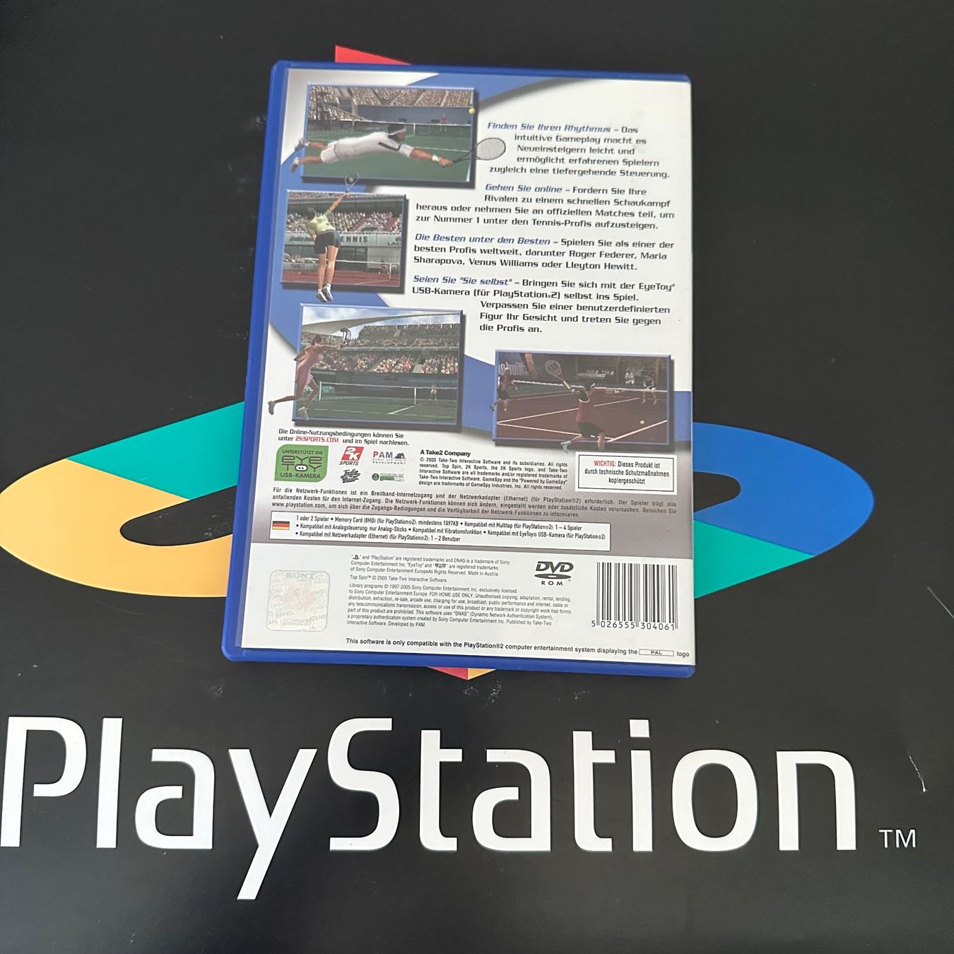 Sony Spiele: Top Spin für Sony PlayStation 2 PS2 – Gebraucht aus Kestenholz von Mad18 1