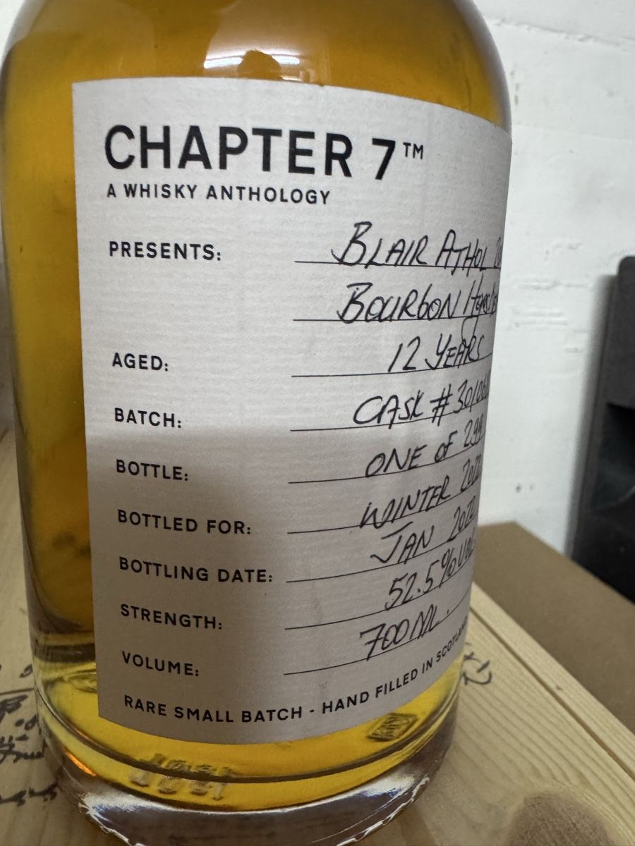 Spiritueux: Chapter 7 Blair Athol 2009 Bourbon Hogshead 700ml – Neuf avec emballage d'origine à Hergiswil NW par wert721 2