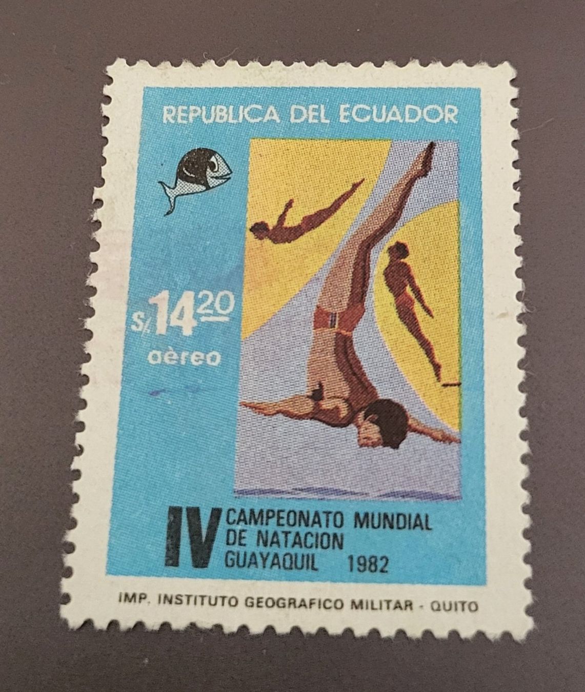 Tutti i francobolli: Ecuador 1982 briefmarke – Usato da St Gallen venduto da Stampsalshobby