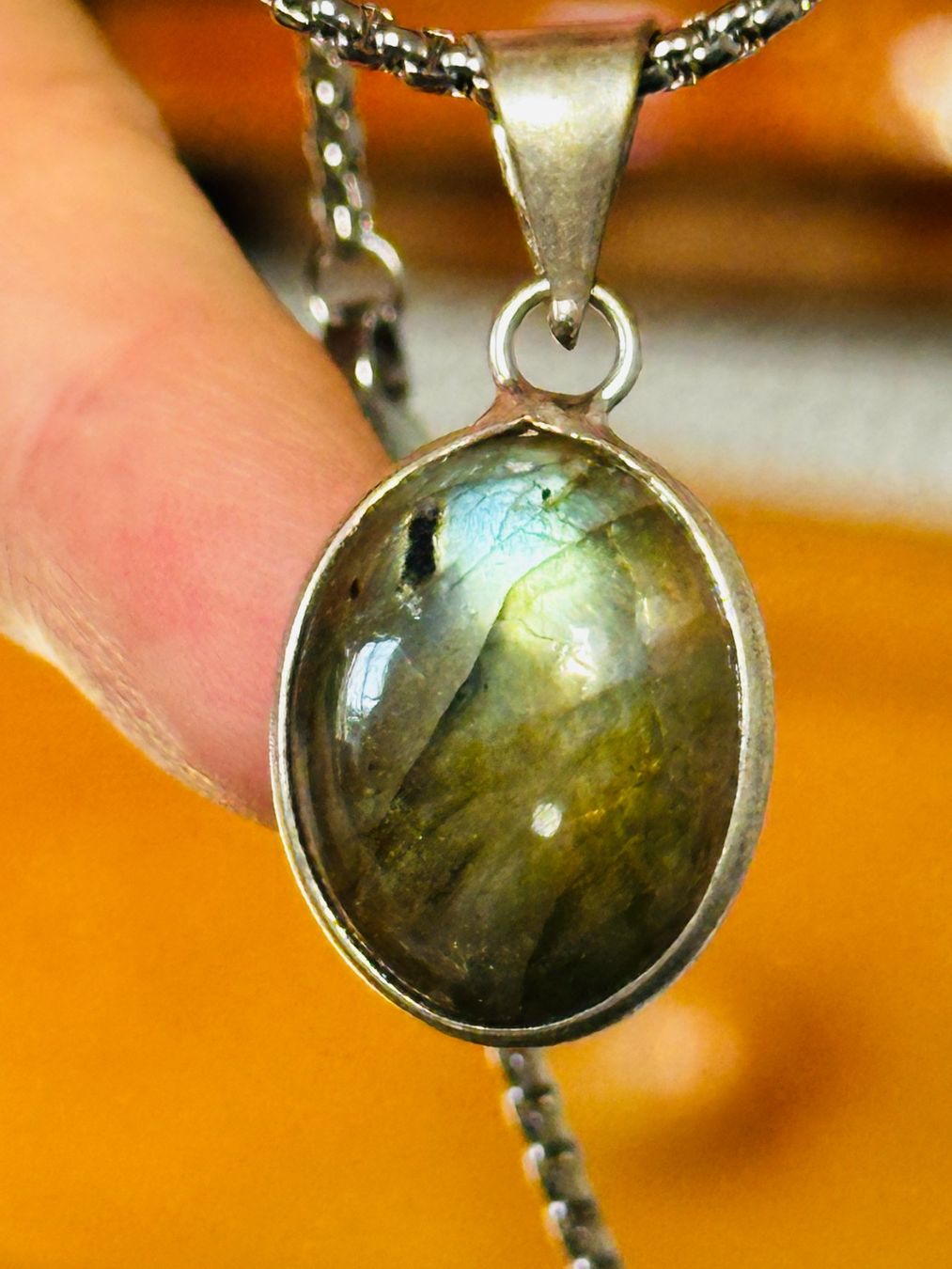 Ketten: Labradorite Gemstone Handmade Jewelry necklace – Neu und originalverpackt aus Genève von AGBERG 9