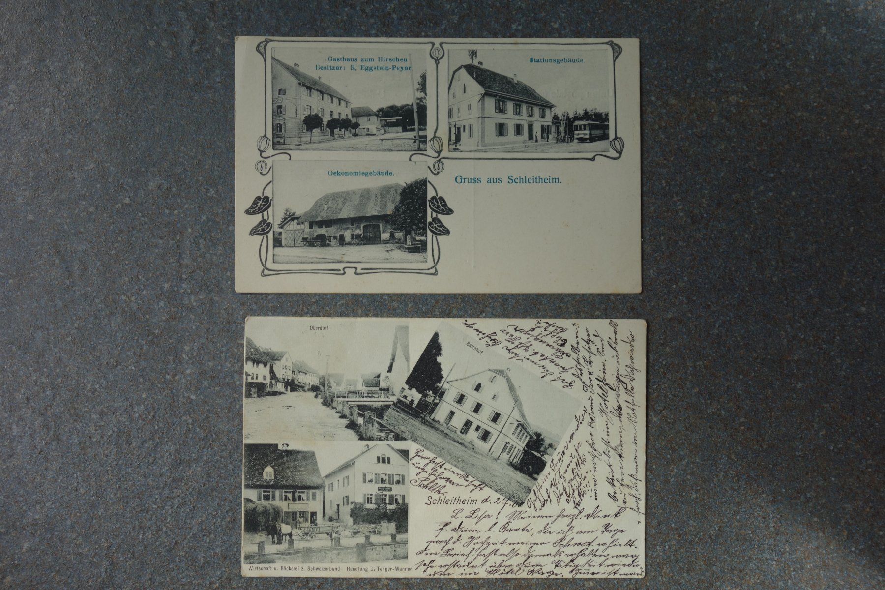 Cartoline postali: Mehrbild Ansichtskarten Schleitheim um 1900 – Usato da Stein am Rhein venduto da Laffoni