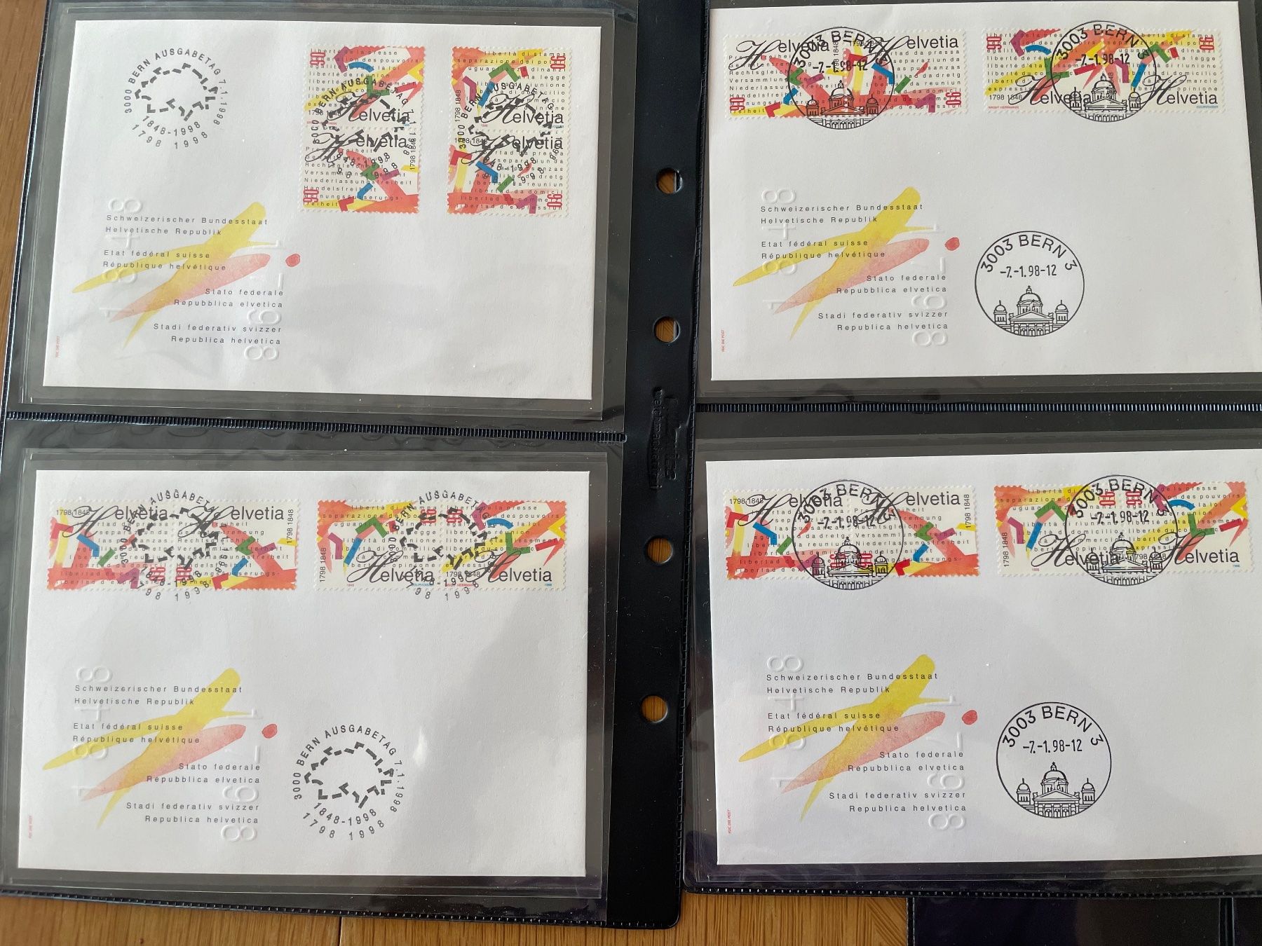 Tous les timbres: Cl. ALPES, B. Piccard, se tenant – D'occasion à Sonceboz-Sombeval par Comment2 3
