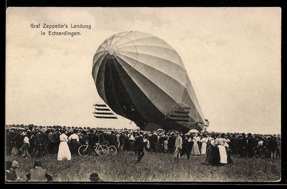 Cartes postales: Echterdingen, Zeppelin Graf Zeppelin lan – D'occasion à Berlin par bartko-reher