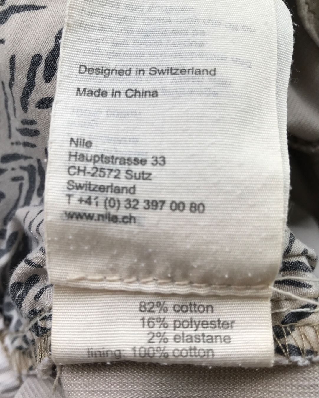 Nile Hosen: Nile Barrel Hose, Grösse XS, beige – Neu (gemäss Beschreibung) aus Ebnat-Kappel von Molton 8