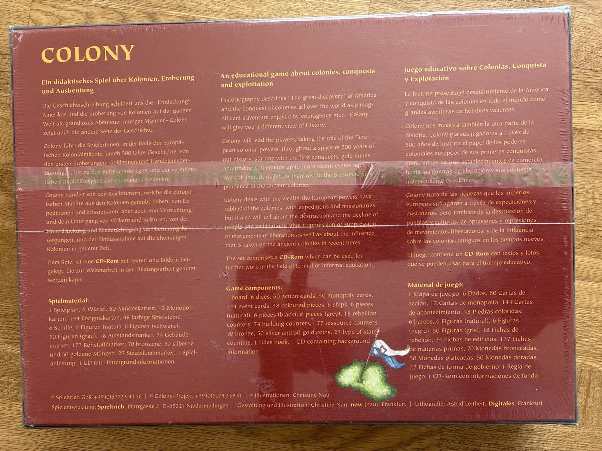 Spiele: Colony – Neu und originalverpackt aus Meilen von VonThomas 1