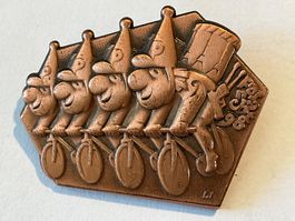 Basel Fasnacht Plakette Blaggedde 1998 Kupfer