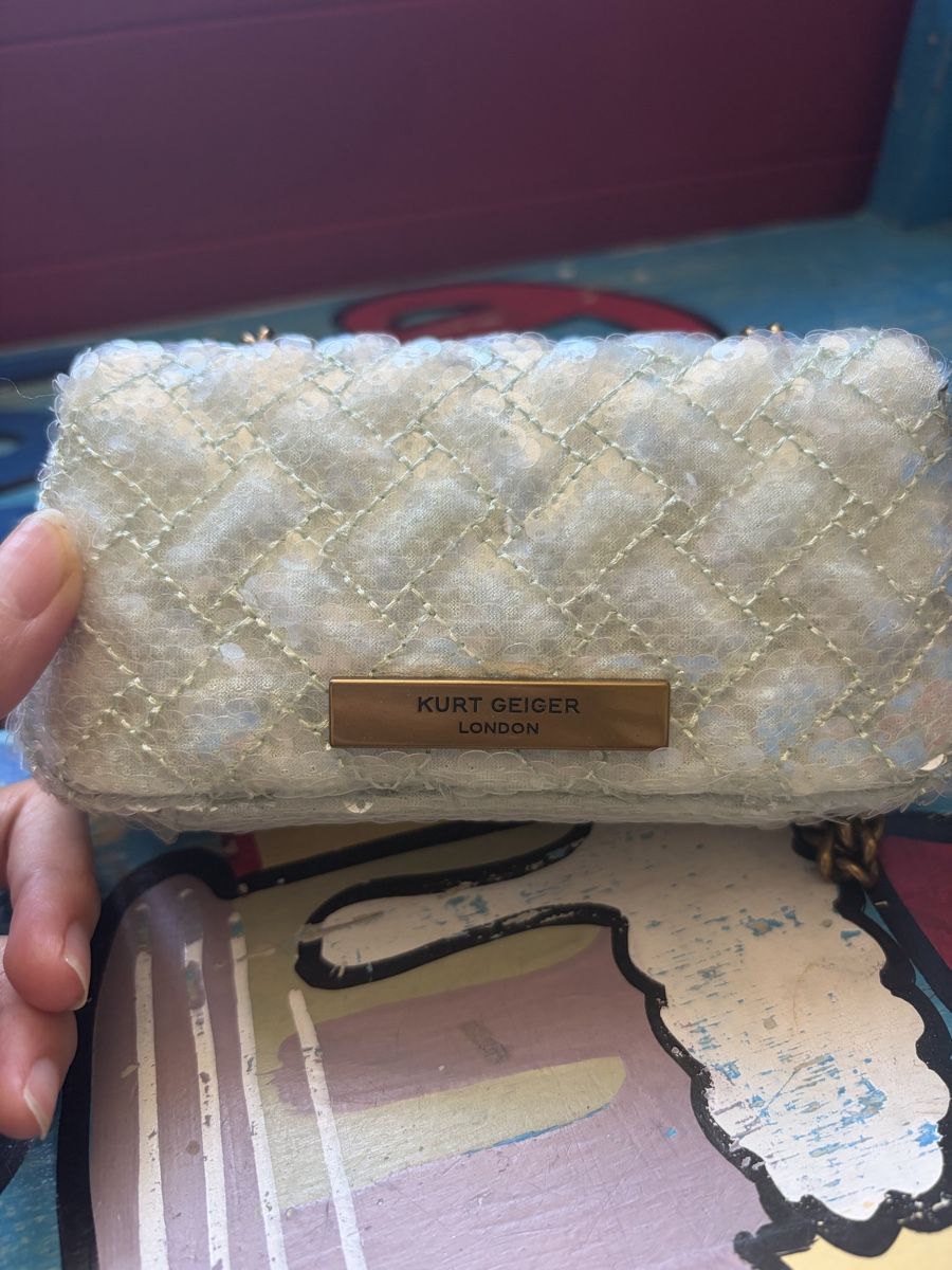 Kurt Geiger Borse da donna: Kurt Geiger The Pimlico mini bag sequins light blue – Nuovo (secondo la descrizione) da Kreuzlingen venduto da sup_n8xd 9